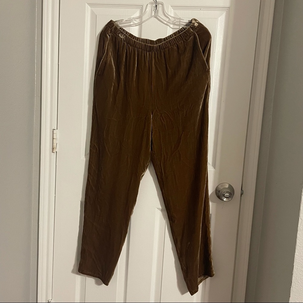 NWT Eileen Fisher VELVET TAPERED ANKLE PANT - Picture 6 of 9